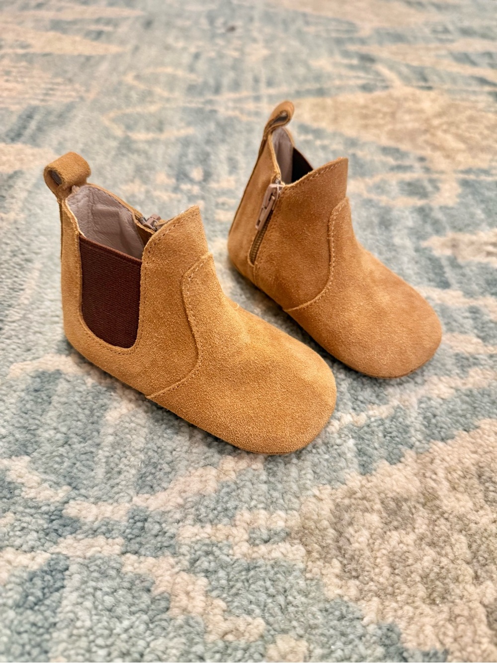 SEED HERITAGE | Tan Suede Baby Boots